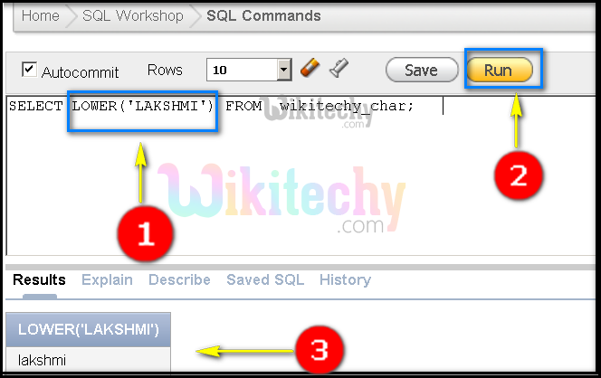  oracle character function lower condition